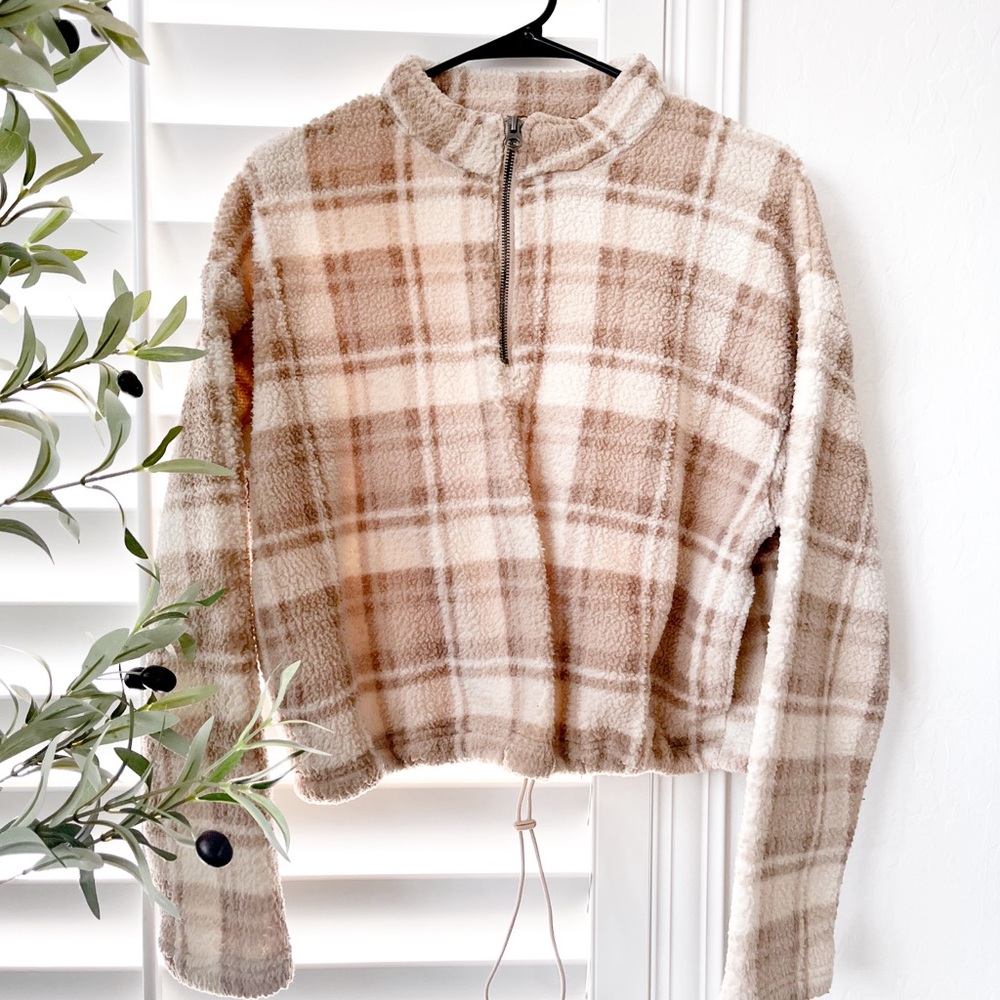 Cropped Teddy Sweater